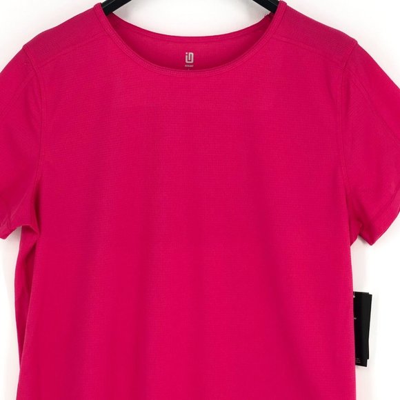 ID Ideology Womens Short Sleeve Rapid Dry Active T-Shirt Pink S M L 2XL - Picture 5 of 7